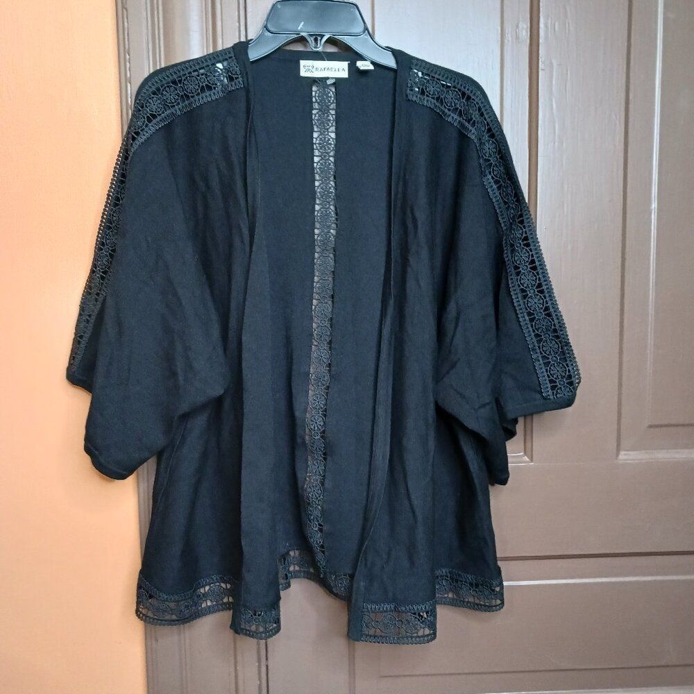 Rafaella Women's Black Shrug/Cardigan size L